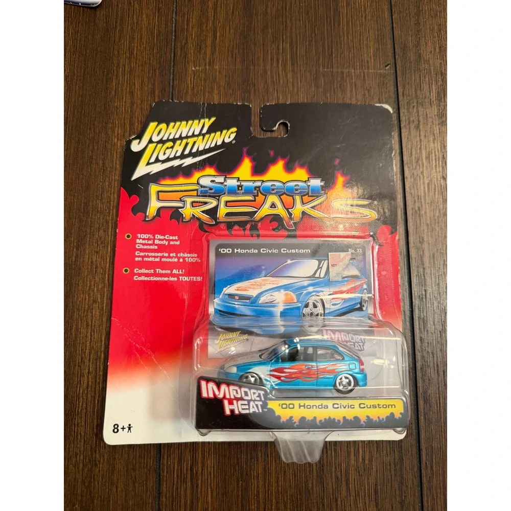Johnny Lightning Street Freaks Import Heat 00 Honda Civic Custom 1:64 Diecast